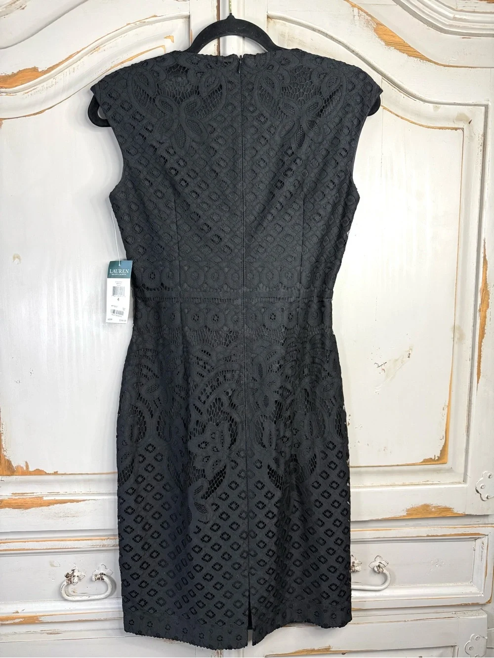 Lauren Ralph Lauren | Lace Sheath Cocktail Dress NWT Size 4 Classic LBD